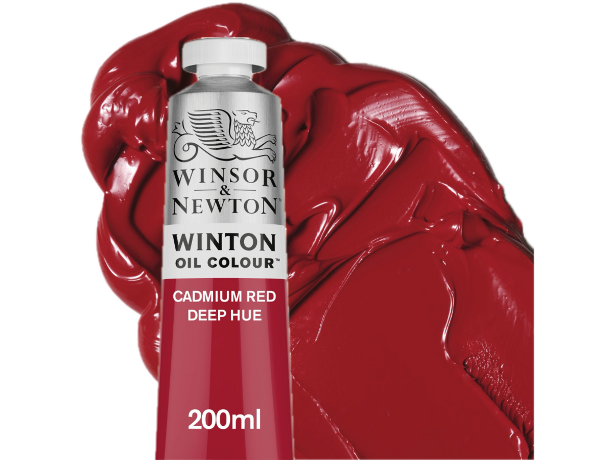WINSOR & NEWTON WINTON 200ML S2 098 CADMIUM RED DEEP HUE 1