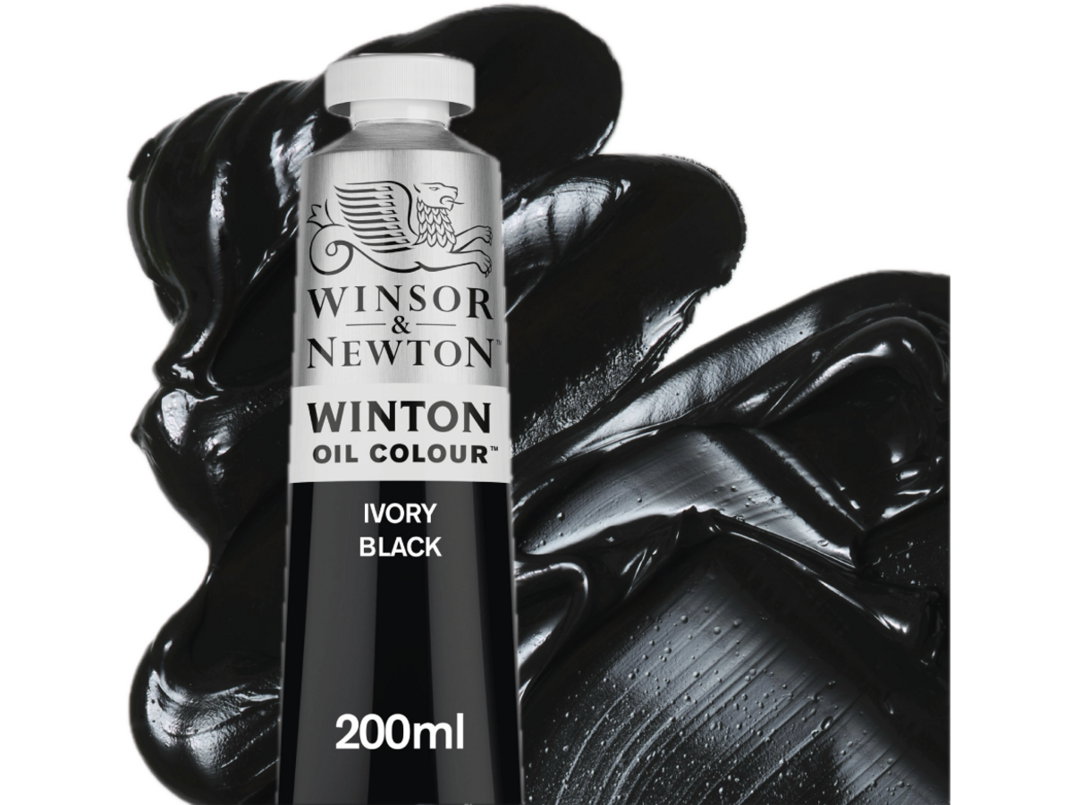 WINSOR & NEWTON WINTON 200ML S1 331 IVORY BLACK 1