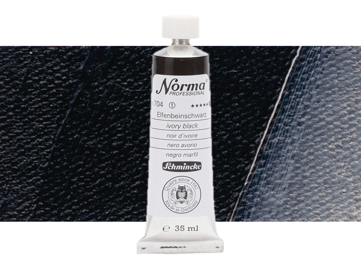 SCHMINCKE NORMA ÖLFARBE 35ML S1 704 ELFENBEINSCHWARZ 1