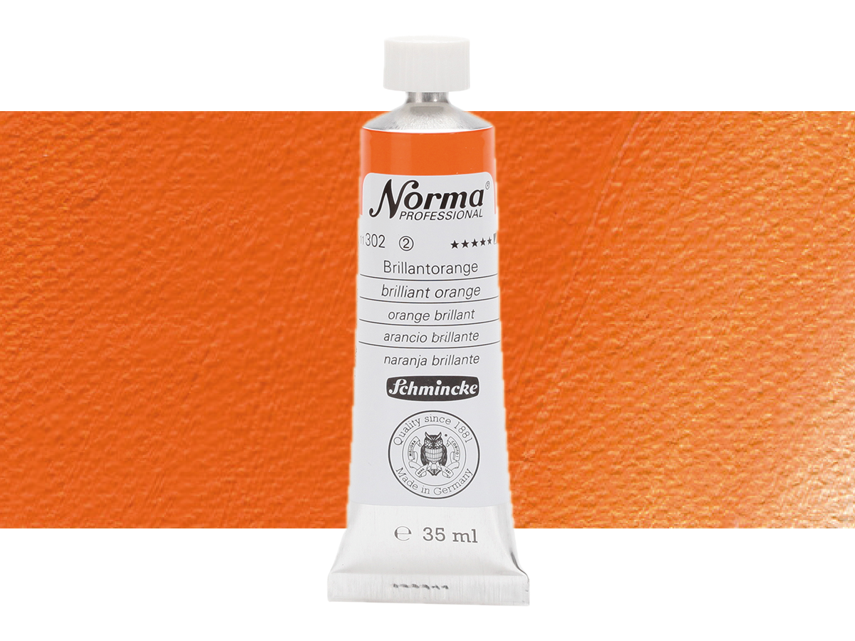 SCHMINCKE NORMA ÖLFARBE 35ML S2 302 BRILLIANTORANGE 1