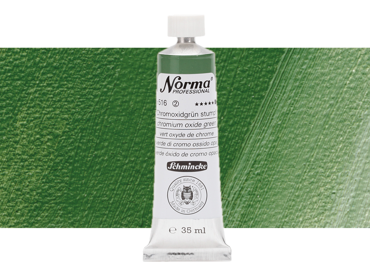 SCHMINCKE NORMA ÖLFARBE 35ML S2 516 CHROMOXIDGRÜN STUMPF 1