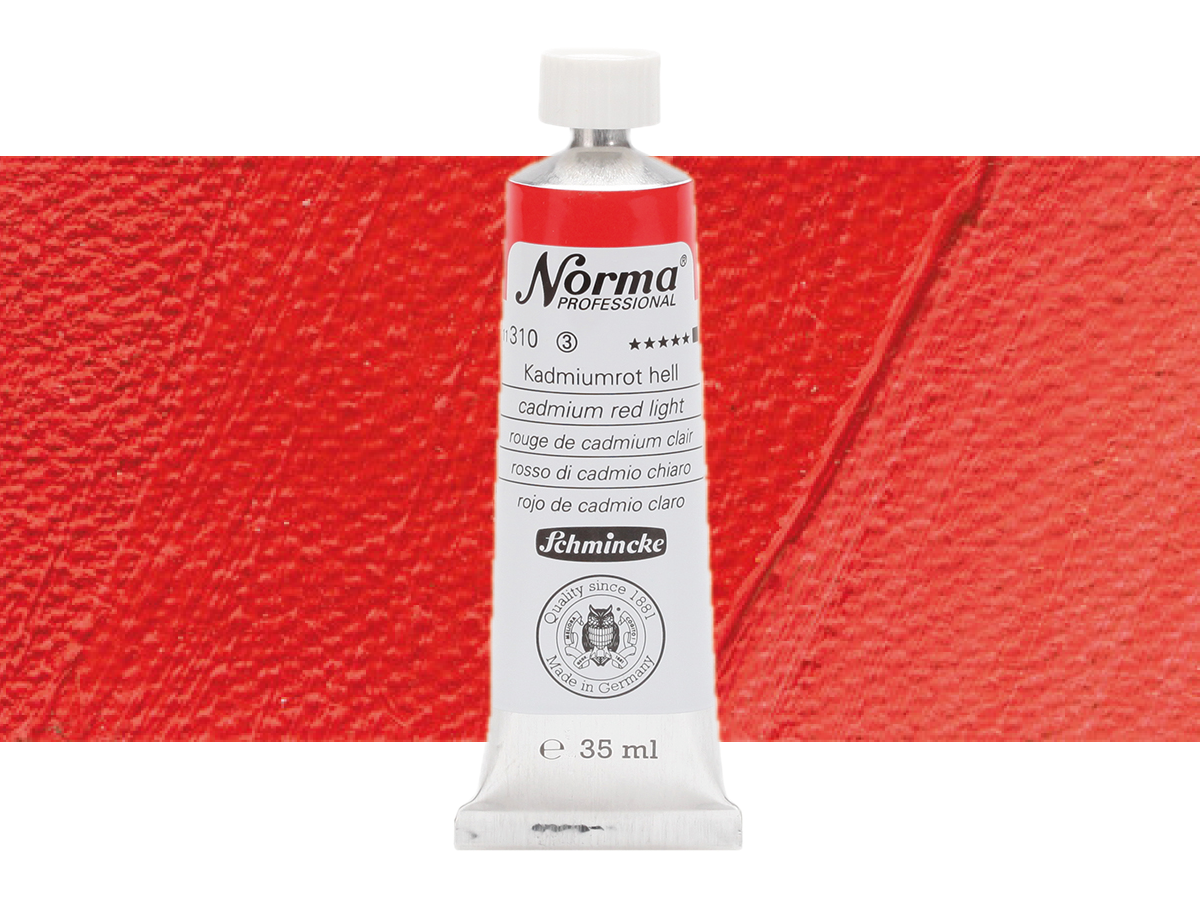 SCHMINCKE NORMA ÖLFARBE 35ML S3 310 KADMIUMROT HELL 1