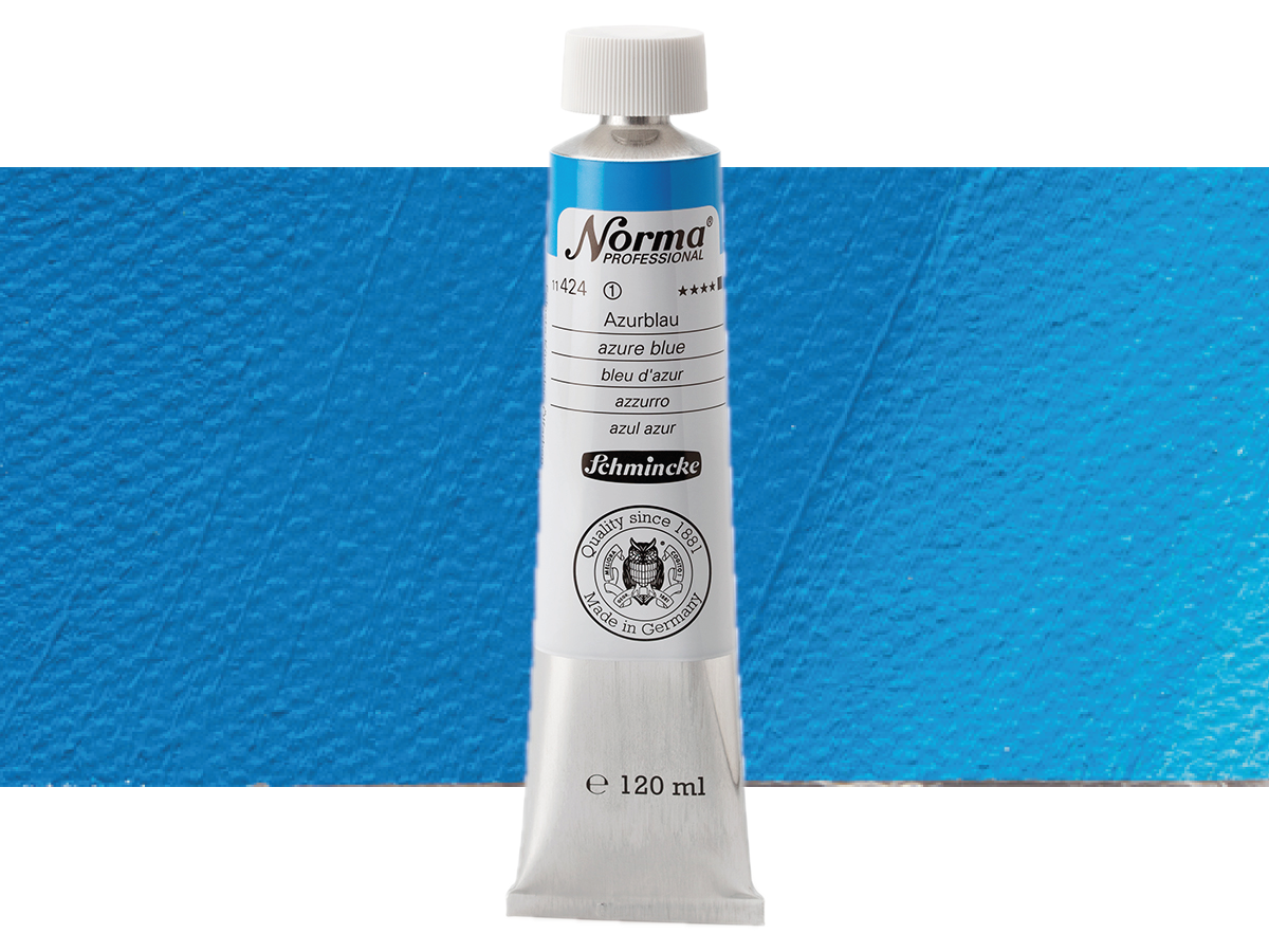 SCHMINCKE NORMA ÖLFARBE 120ML S1 424 AZURBLAU 1