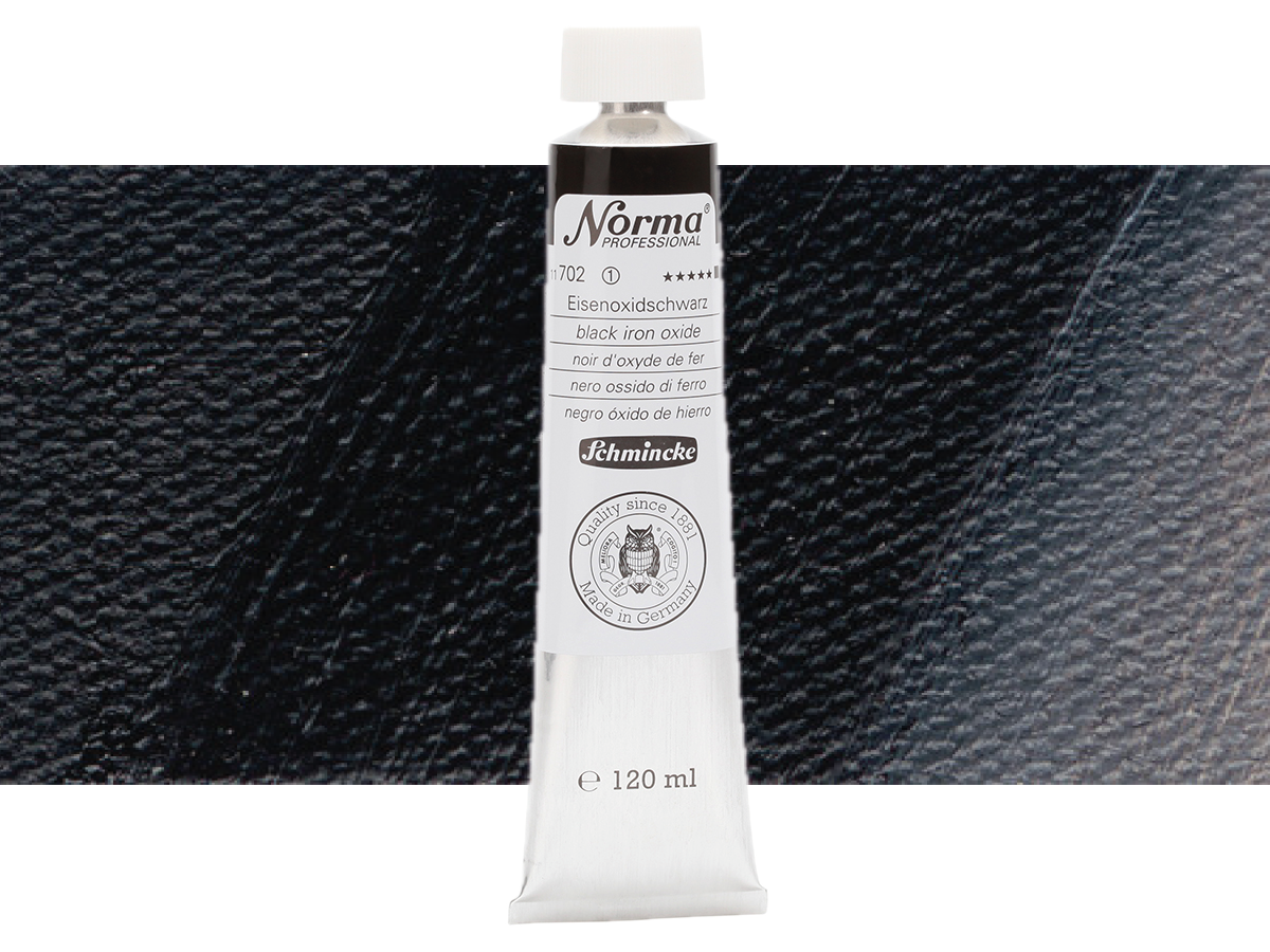 SCHMINCKE NORMA ÖLFARBE 120ML S1 702 EISENOXIDSCHWARZ 1