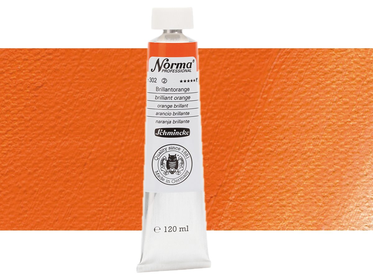 SCHMINCKE NORMA ÖLFARBE 120ML S2 302 BRILLIANTORANGE 1