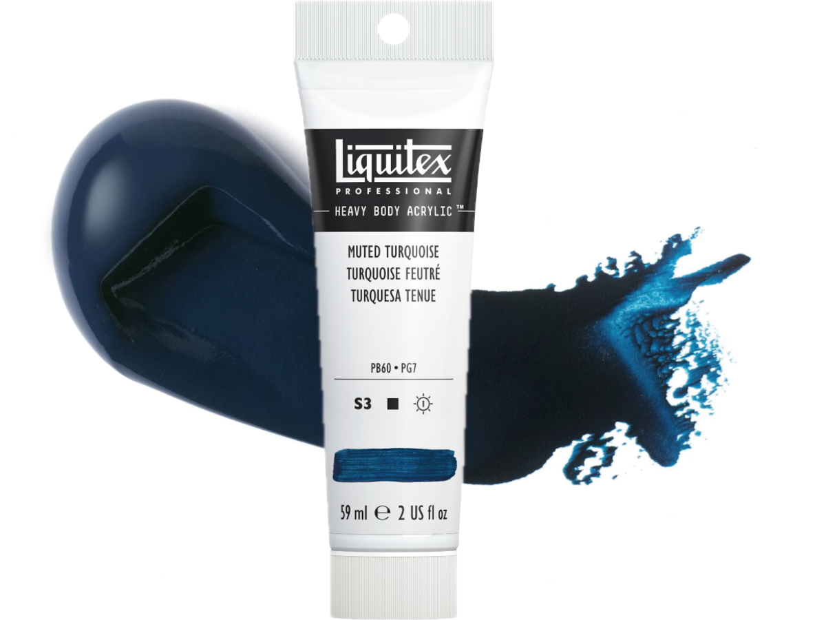 LIQUITEX HEAVY BODY 59 ML 503 GEDÄMPFTES TÜRKIS (MUTED COLLECTION) 1