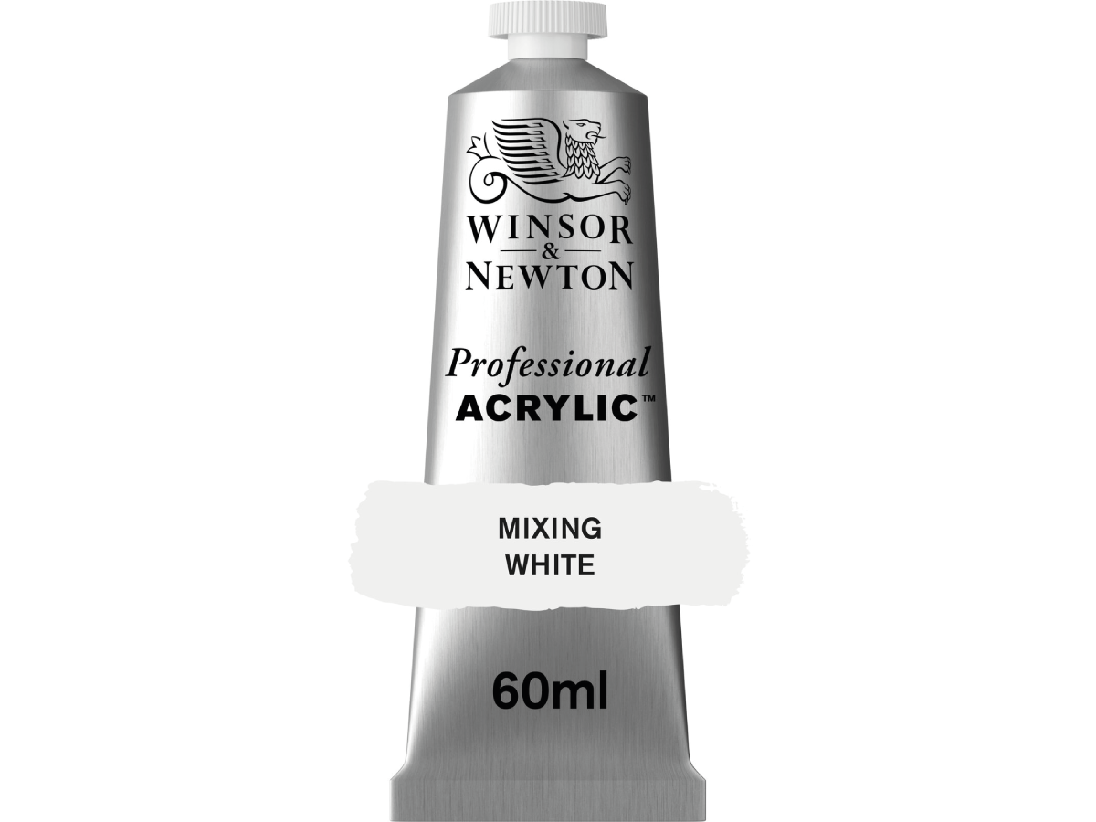 WINSOR & NEWTON PROFESSIONAL ACRYLIC 60ML 415 MIXING WHITE 1