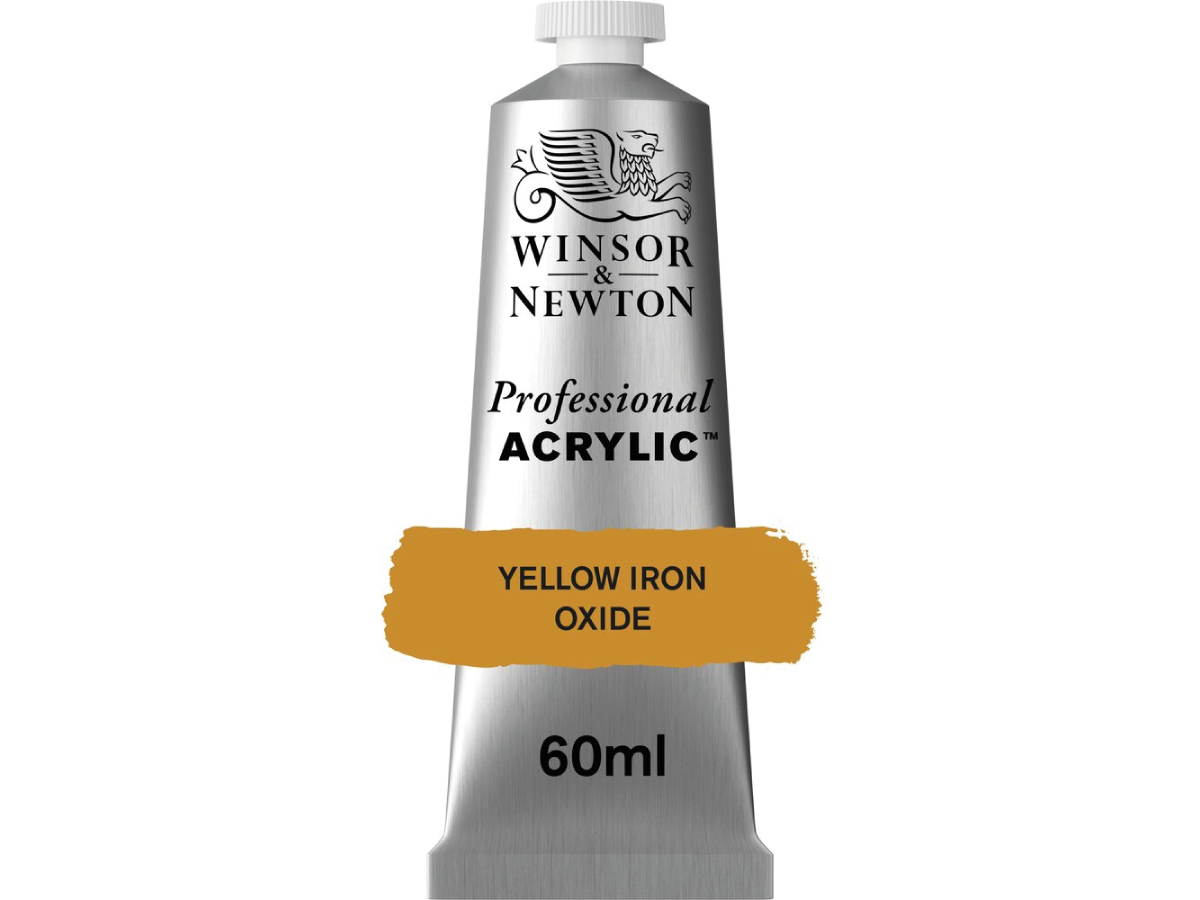WINSOR & NEWTON PROFESSIONAL ACRYLIC 60ML 737 YELLOW IRON OXIDE 1