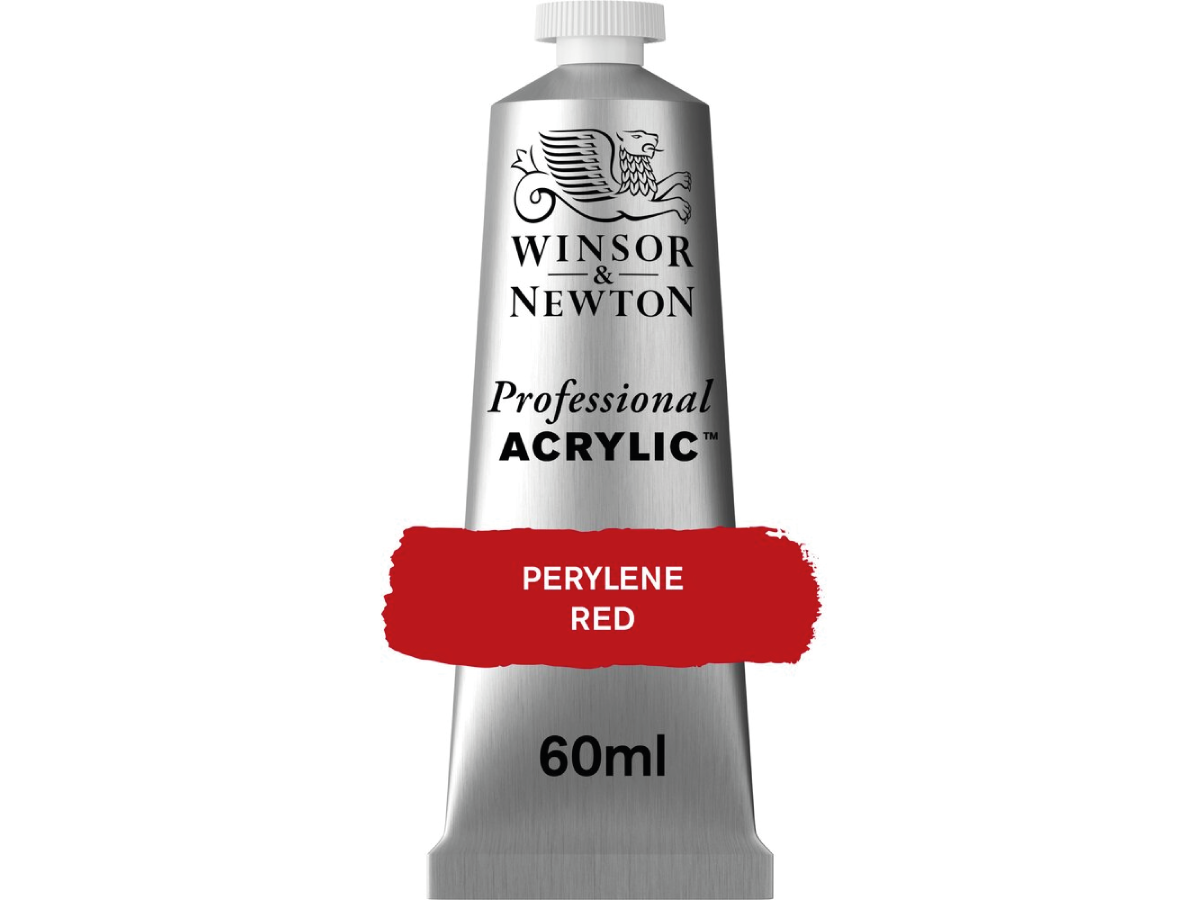 WINSOR & NEWTON PROFESSIONAL ACRYLIC 60ML 464 PERYLENE RED 1