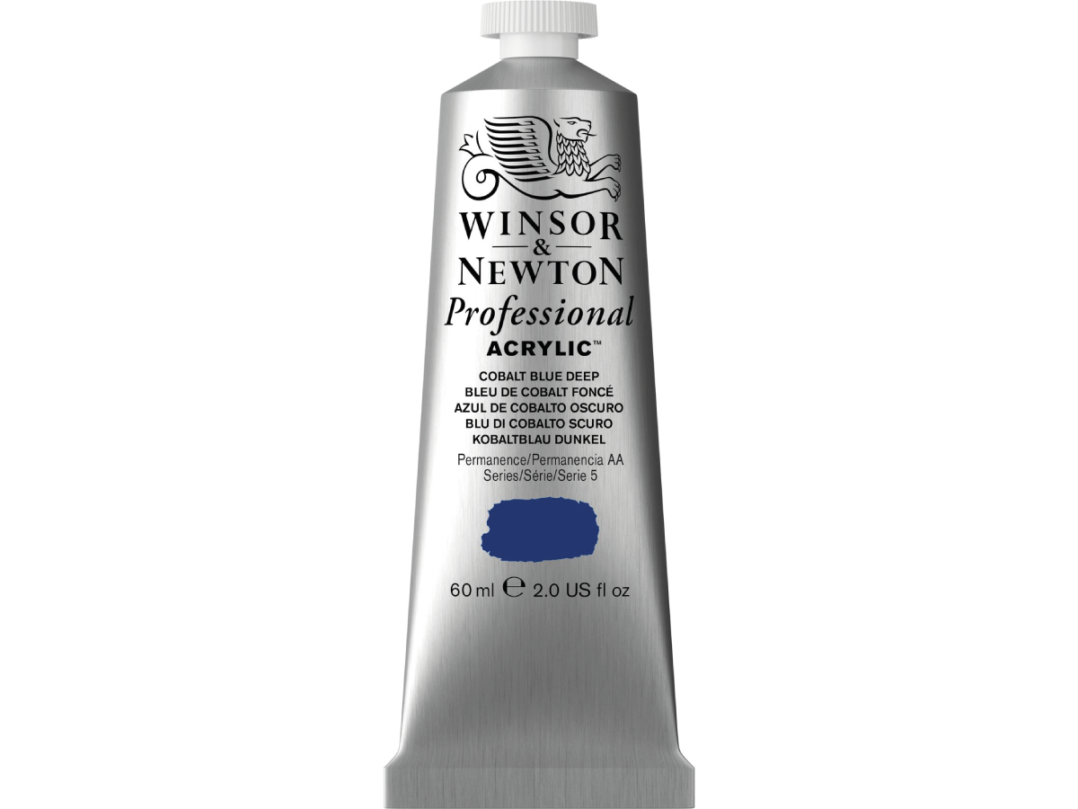 WINSOR & NEWTON PROFESSIONAL ACRYLIC 60ML 180 COBALT BLUE DEEP 1