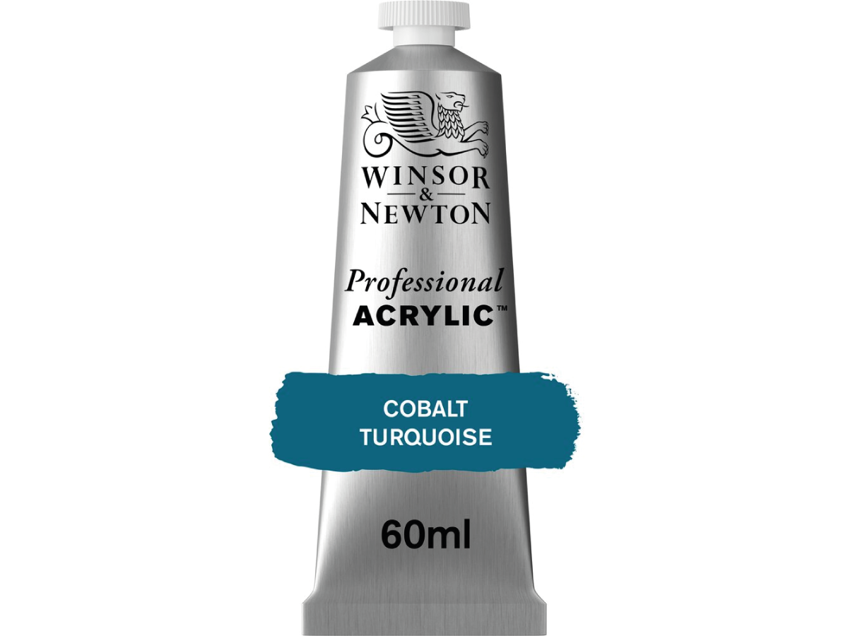 WINSOR & NEWTON PROFESSIONAL ACRYLIC 60ML 190 COBALT TURQUOISE 1
