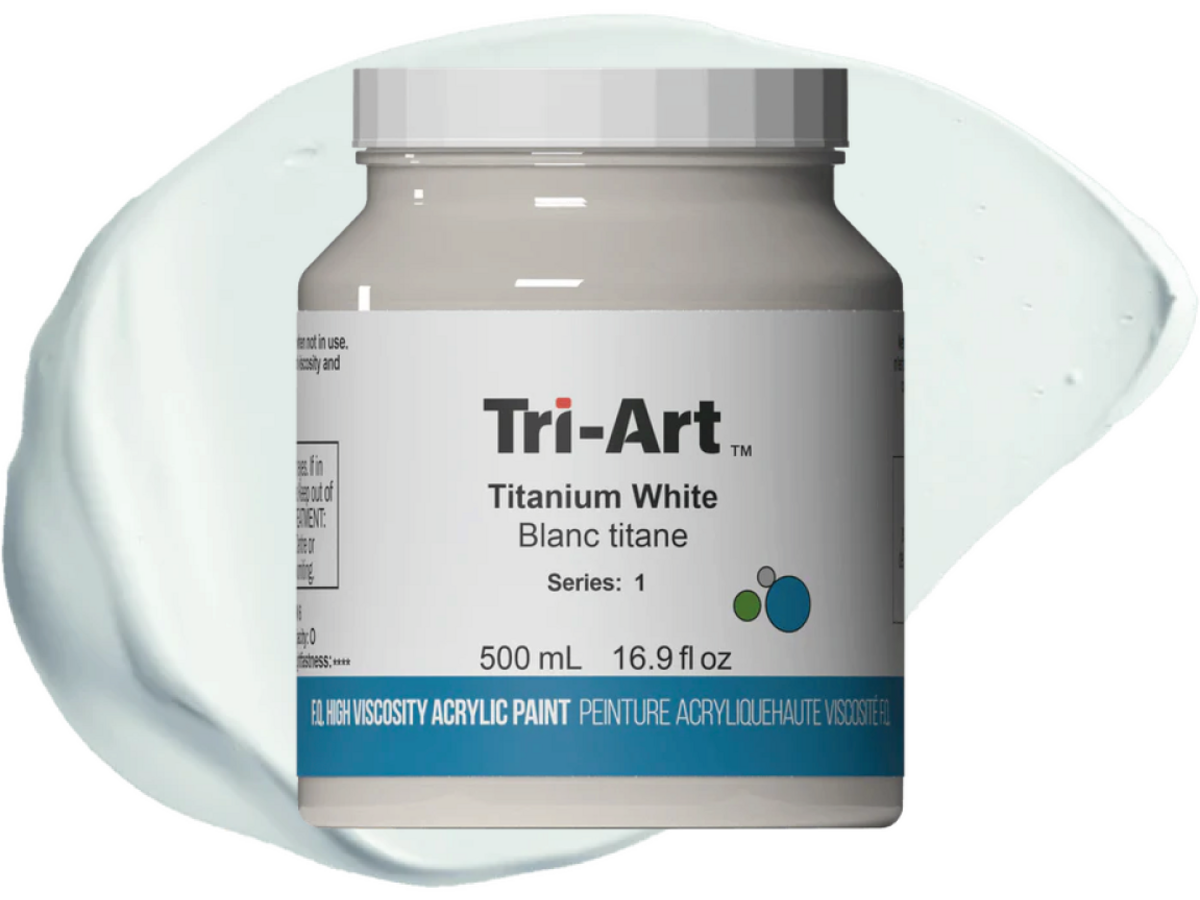TRI-ART ACRYLFARBE 500ML S1 TITANWEISS 1