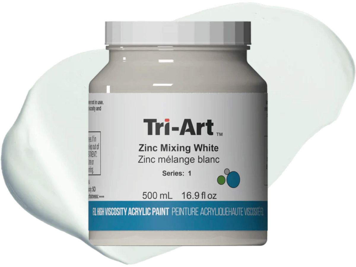 TRI-ART ACRYLFARBE 500ML S1 ZINC MIXWEISS 1