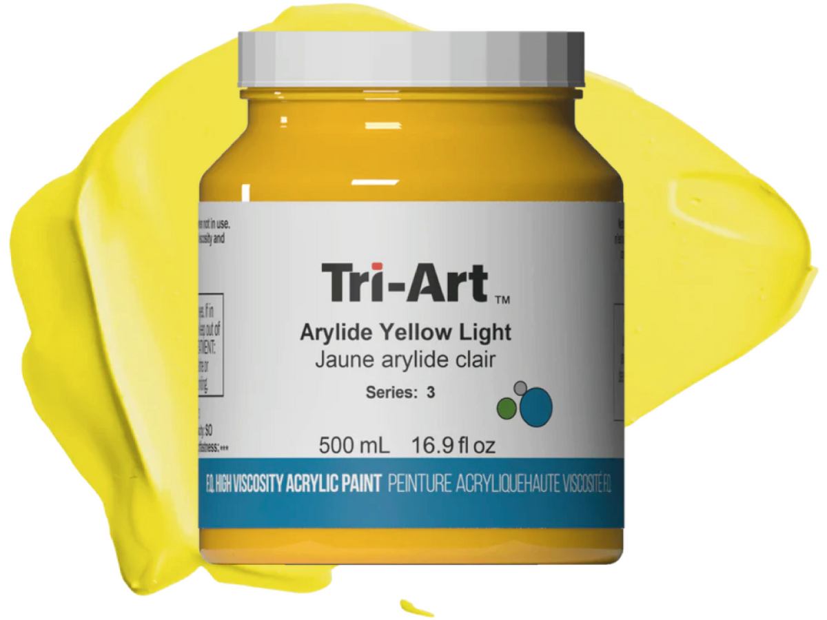 TRI-ART ACRYLFARBE 500ML S3  HANSAGELB HELL 301 1