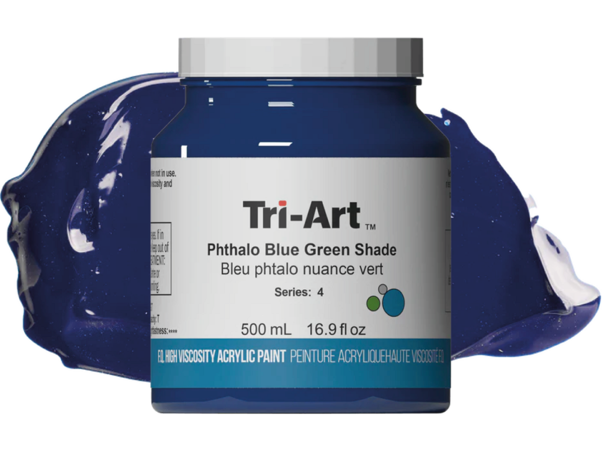 TRI-ART ACRYLFARBE 500ML S4 403  PHTHALOBLAU GRÜNLCH 1