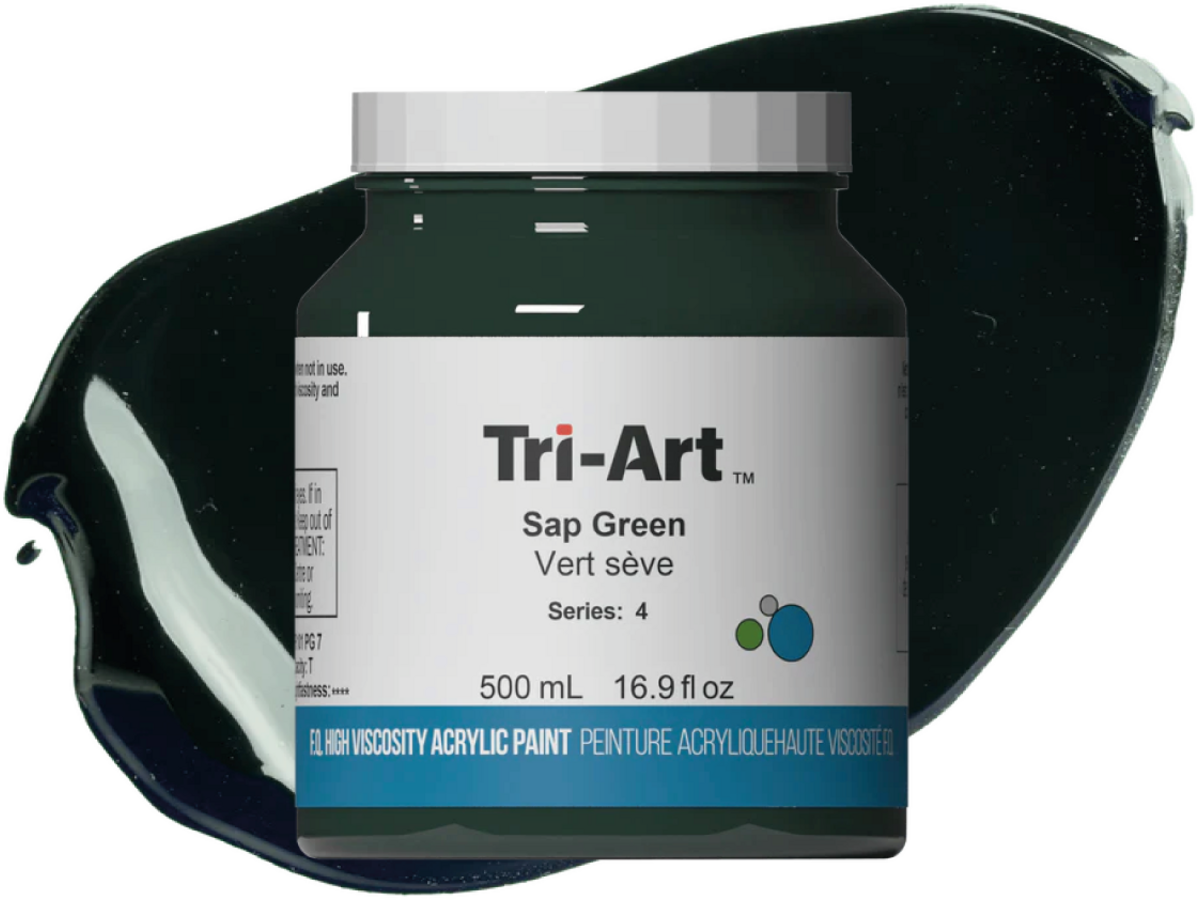 TRI-ART ACRYLFARBE 500ML S4 SAFTGRÜN 407 1