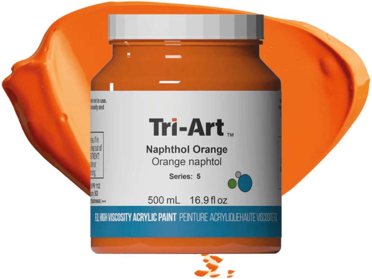 TRI-ART ACRYLFARBE 500ML S5 NAPHTOLROT HELL 1