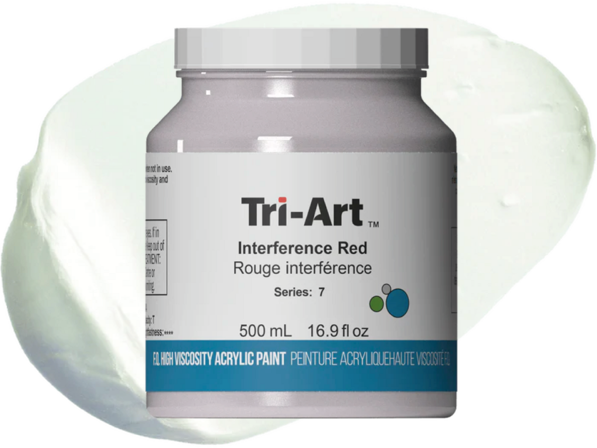 TRI-ART ACRYLFARBE 500ML S7  INTERFERENZ ROT 1