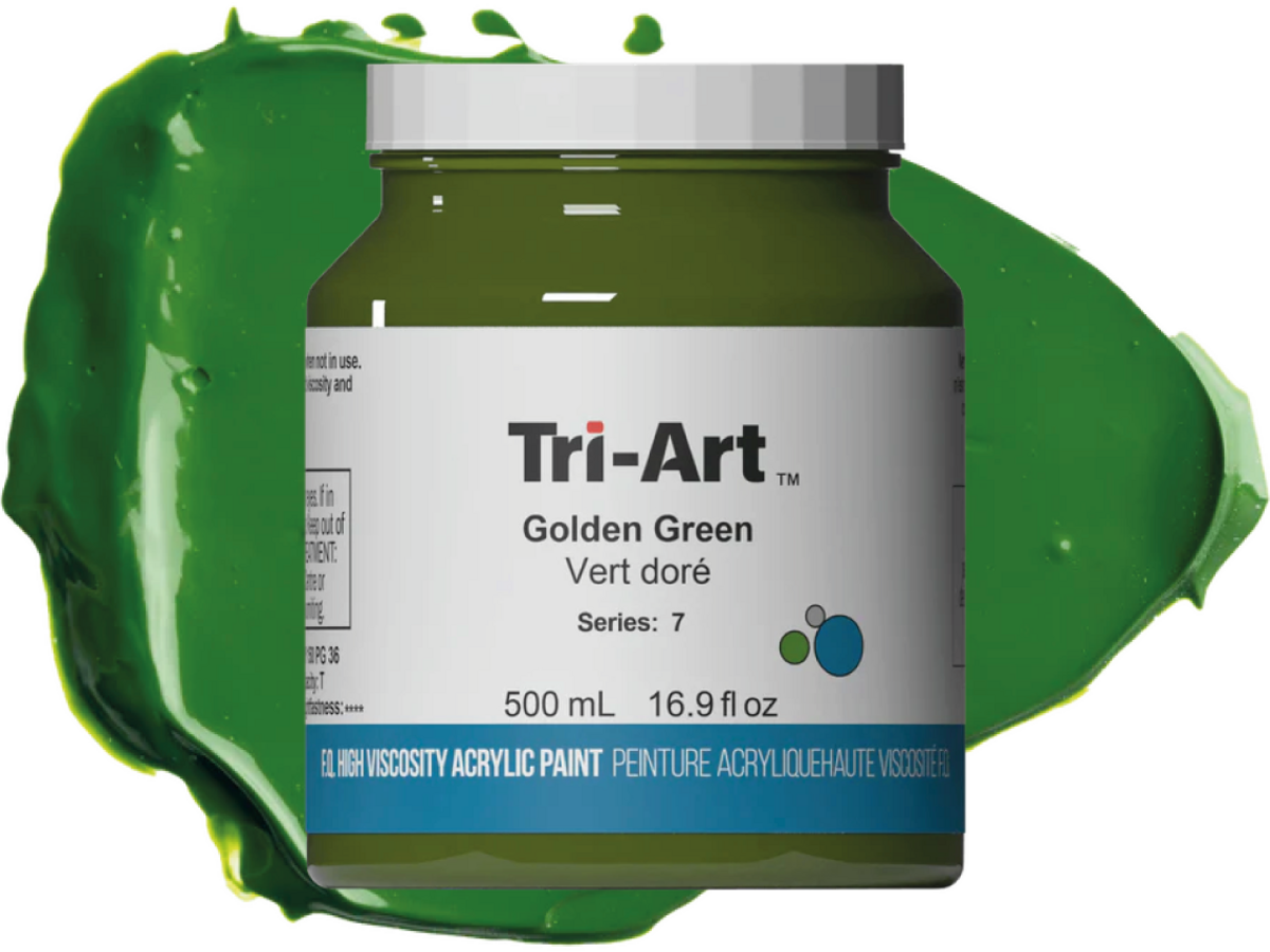 TRI-ART ACRYLFARBE 500ML S7 GOLDEN GREEN 1