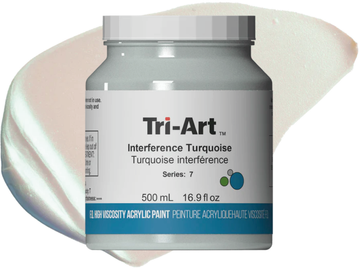TRI-ART ACRYLFARBE 500ML S7 INTERFERENZ TÜRKIS 1