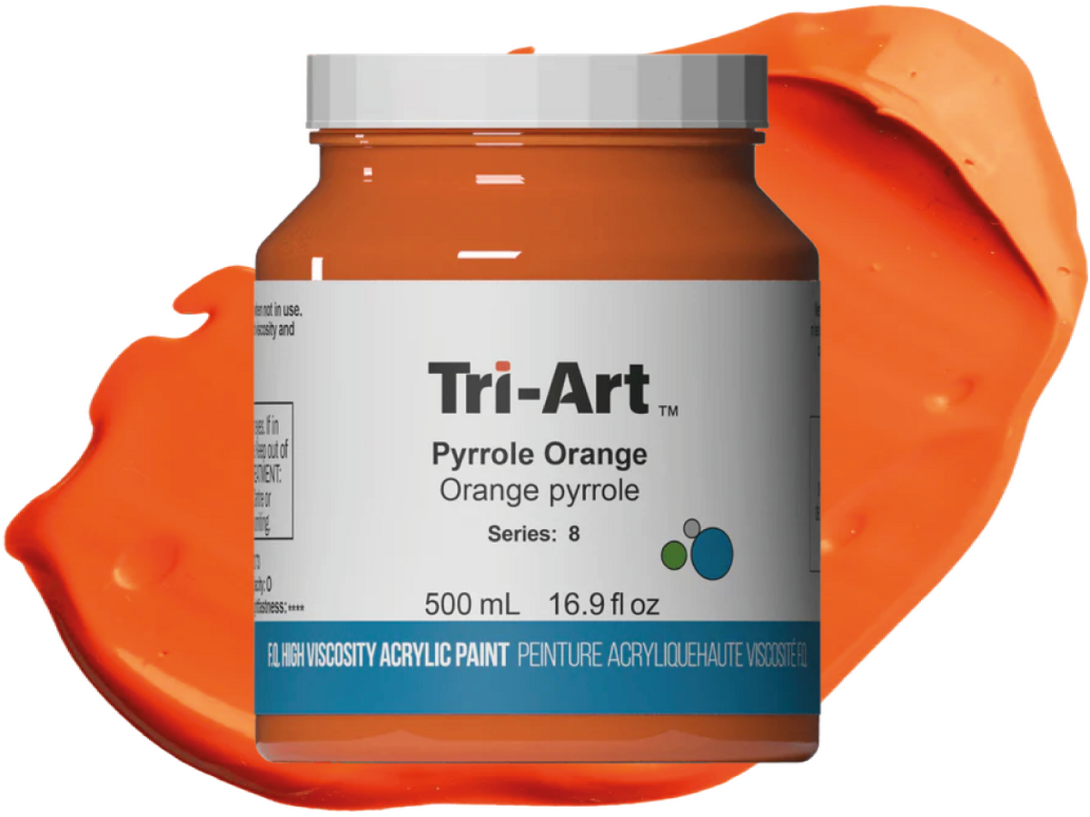 TRI-ART ACRYLFARBE 500ML S8 PYRROLORANGE 1