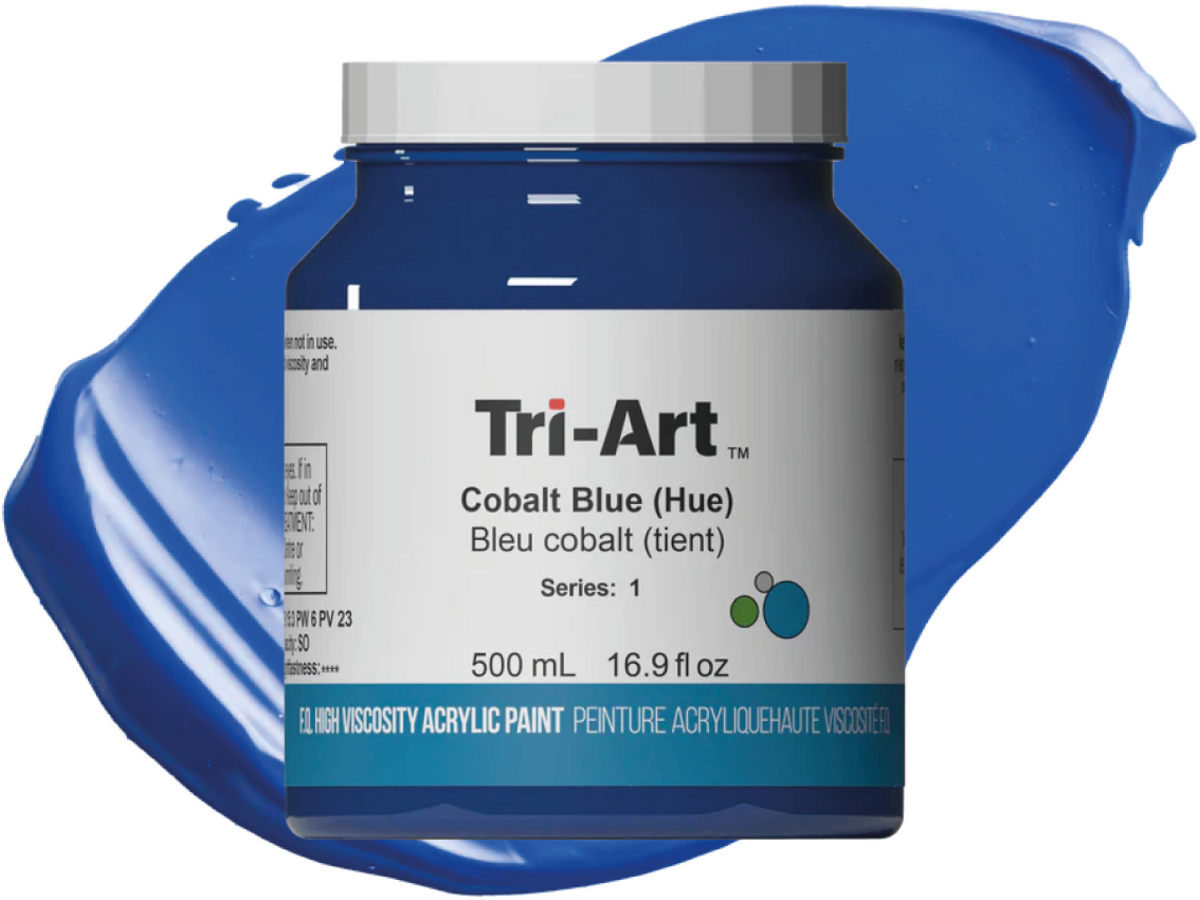 TRI-ART ACRYLFARBE 500ML S9 KOBALTBLAU 1