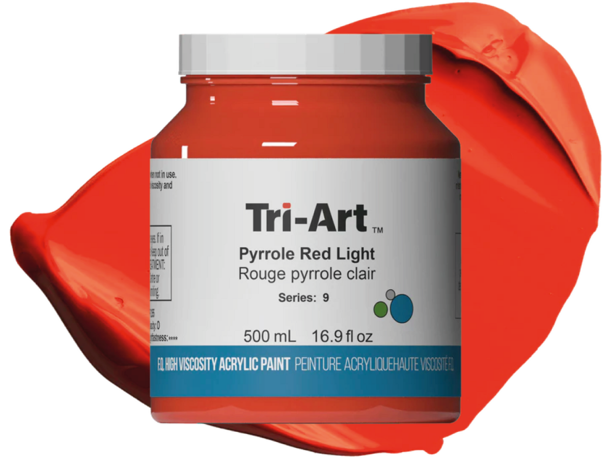 TRI-ART ACRYLFARBE 500ML S9 PYRROLROT HELL 1