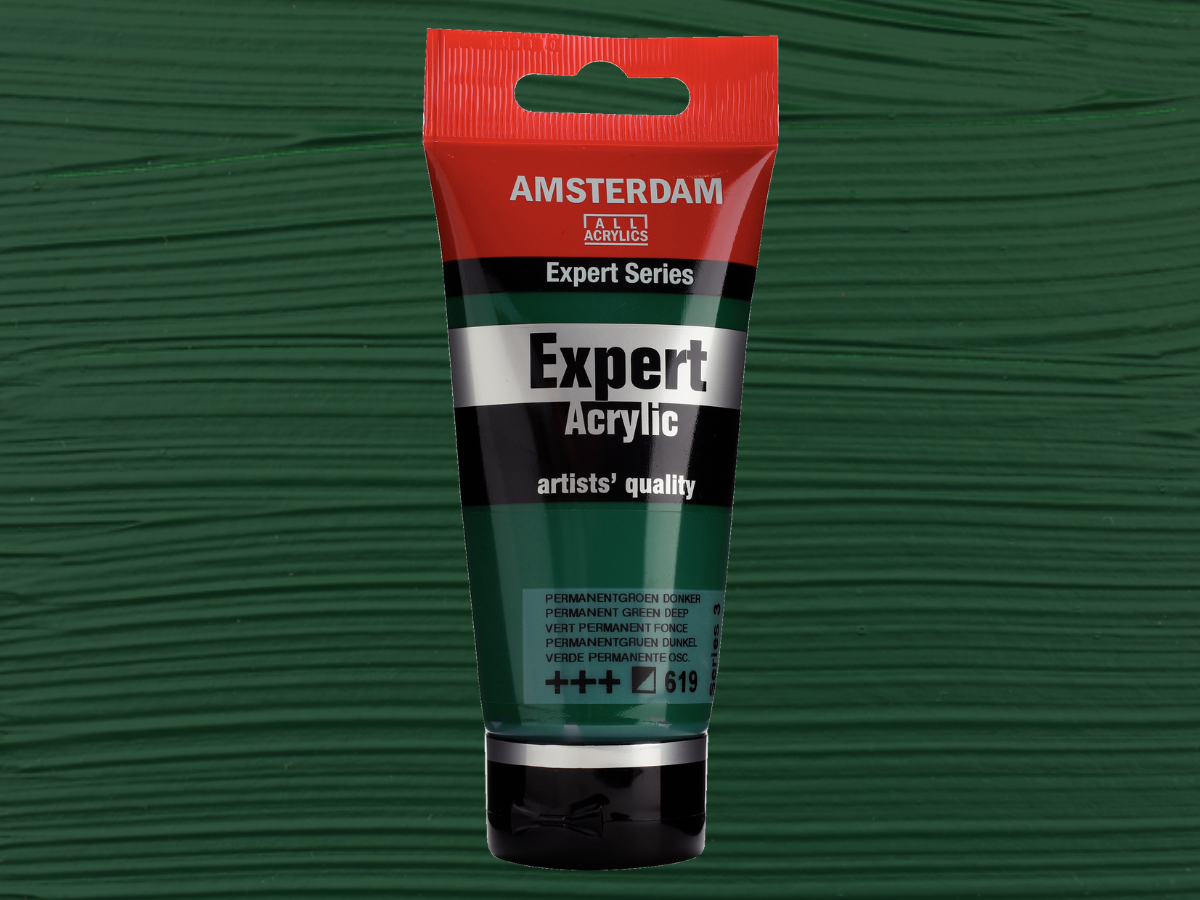 AMSTERDAM EXPERT 75ML 619 SERIE 3 PERMANENT GRÜN DUNKEL. 1