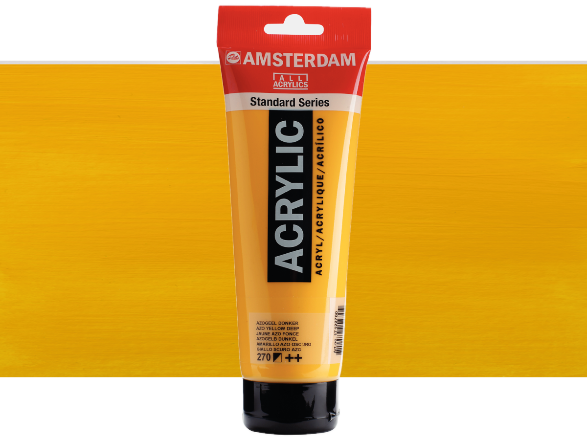 TALENS AMSTERDAM STANDARD ACRYL 250ML 270 AZOGELB DUNKEL 1