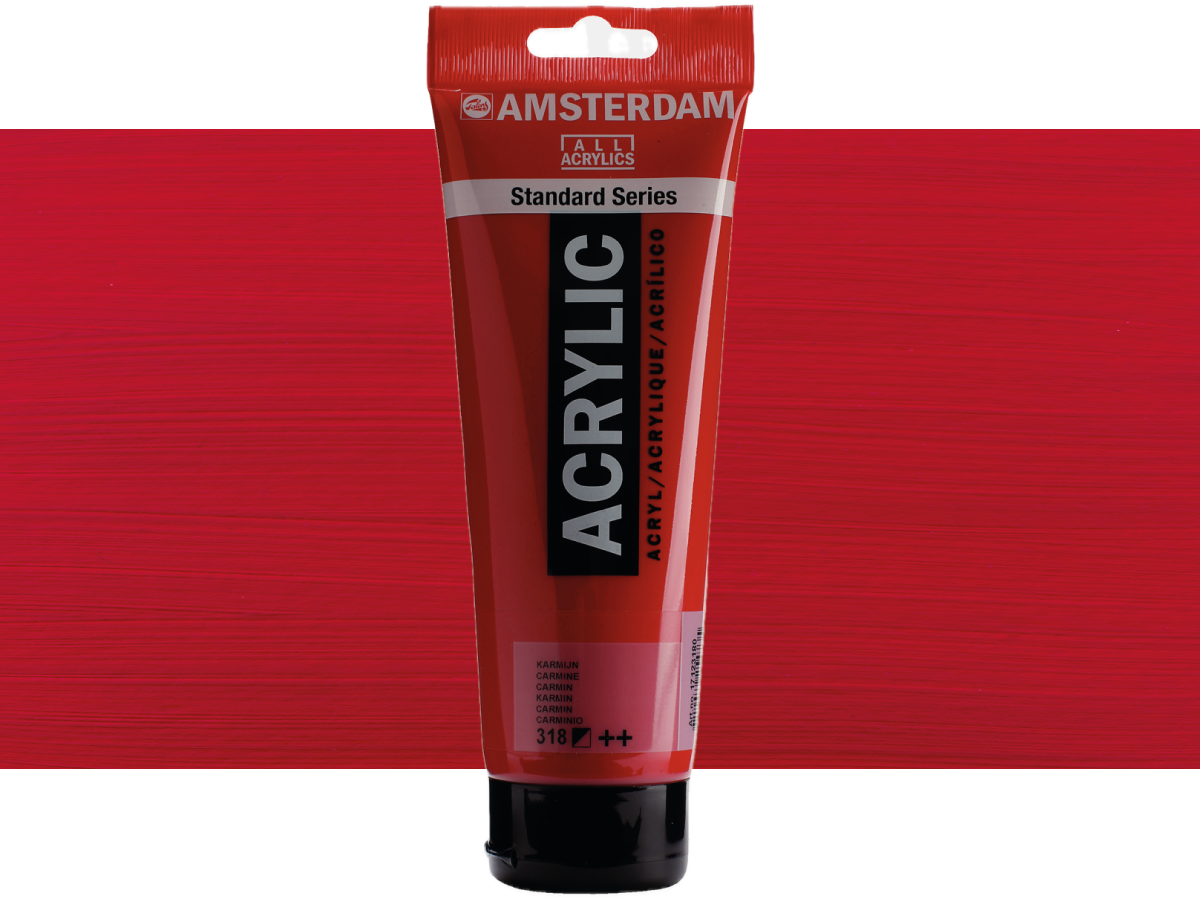 TALENS AMSTERDAM STANDARD ACRYL 250ML 318 KARMIN 1