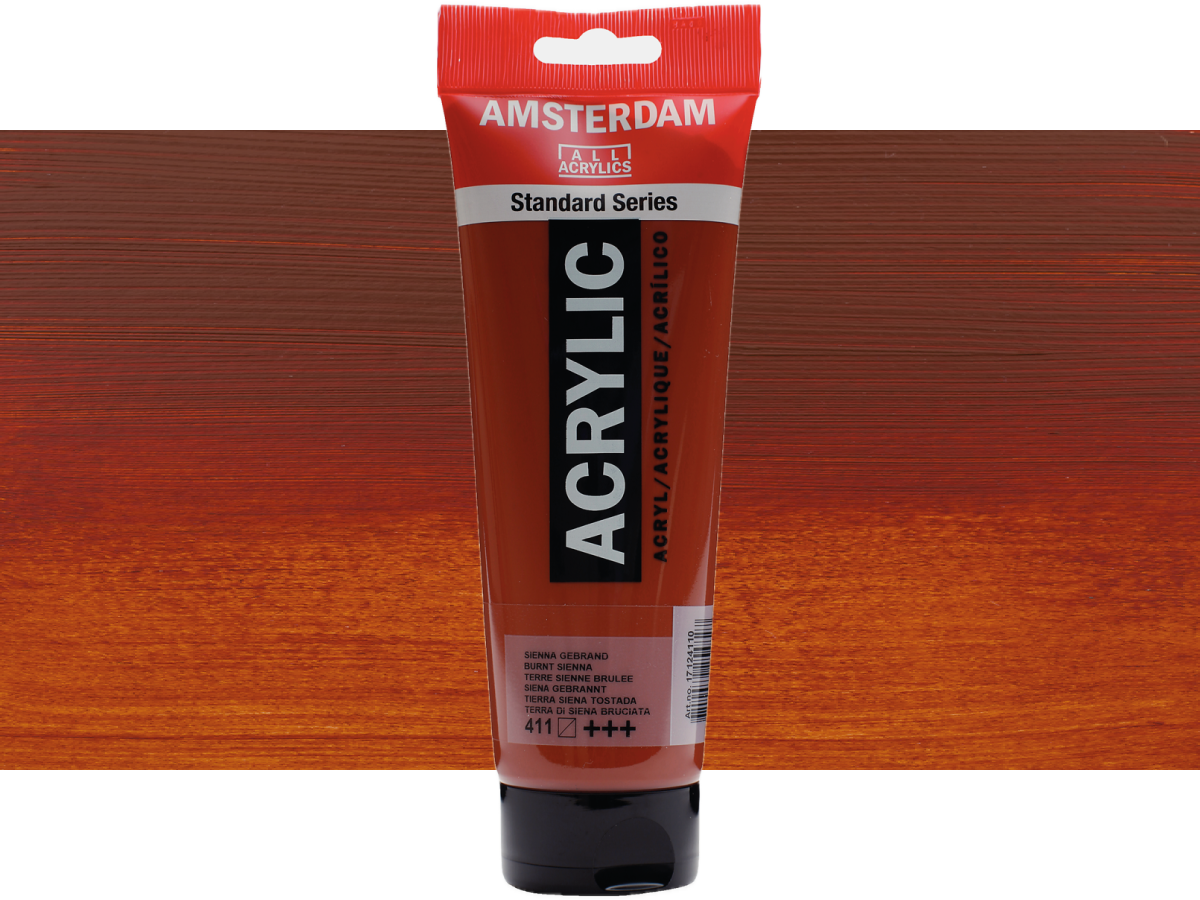 TALENS AMSTERDAM STANDARD ACRYL 250ML 411 SIENA GEBRANNT 1
