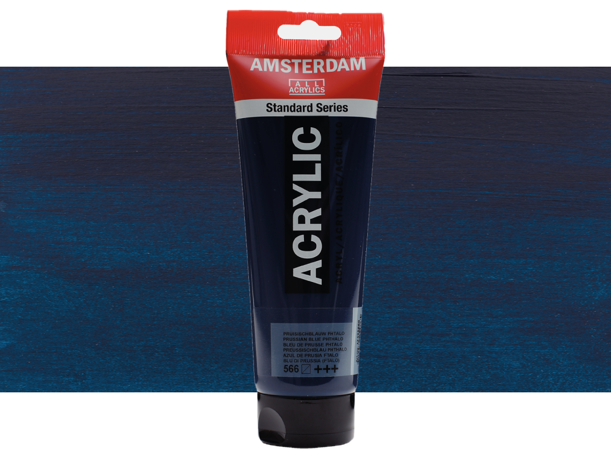 TALENS AMSTERDAM STANDARD ACRYL 250ML 566 PREUS.BLAU PHTHALO 1