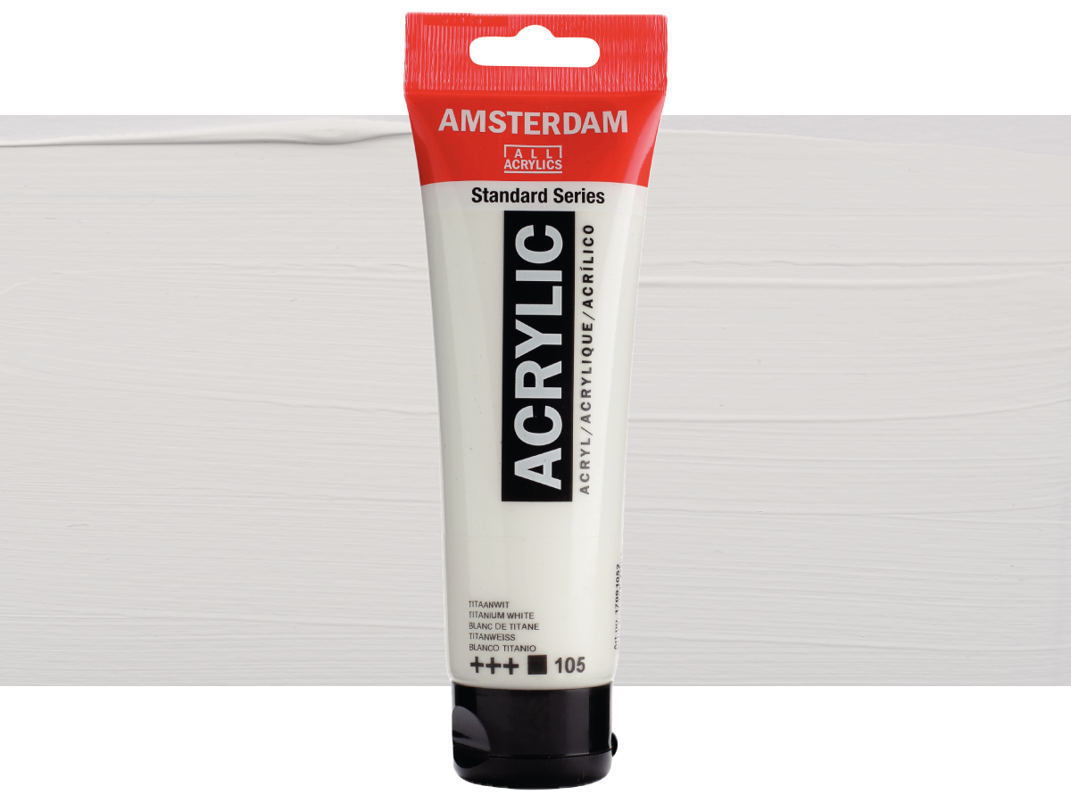 TALENS AMSTERDAM STANDARD ACRYL 120ML 105 TITANWEISS 1