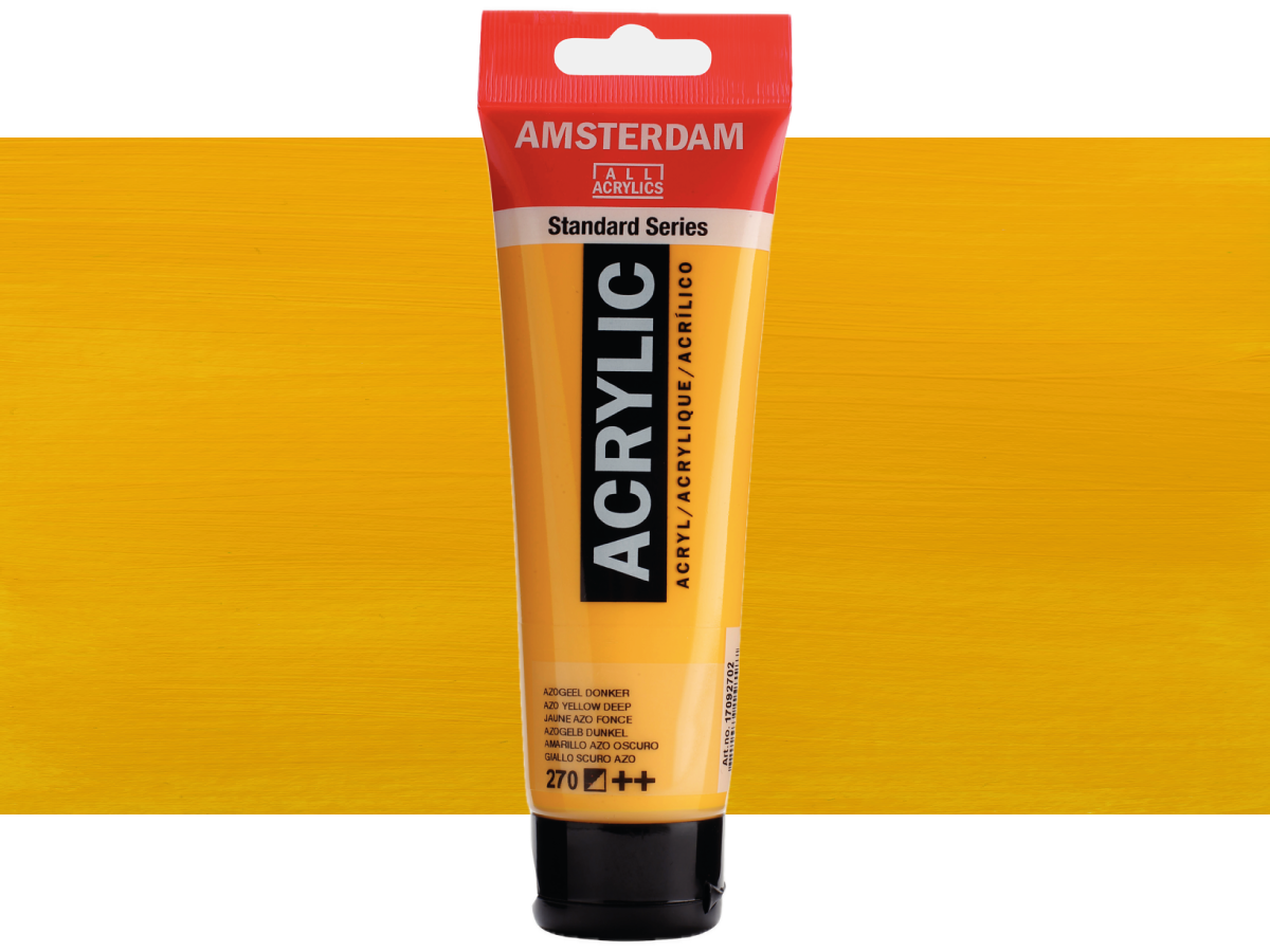 TALENS AMSTERDAM STANDARD ACRYL 120ML 270 AZOGELB DUNKEL 1
