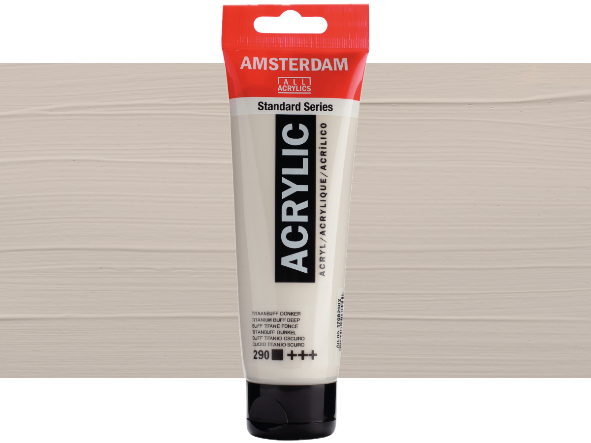 TALENS AMSTERDAM STANDARD ACRYL 120ML 290 TITANBUFF DUNKEL 1