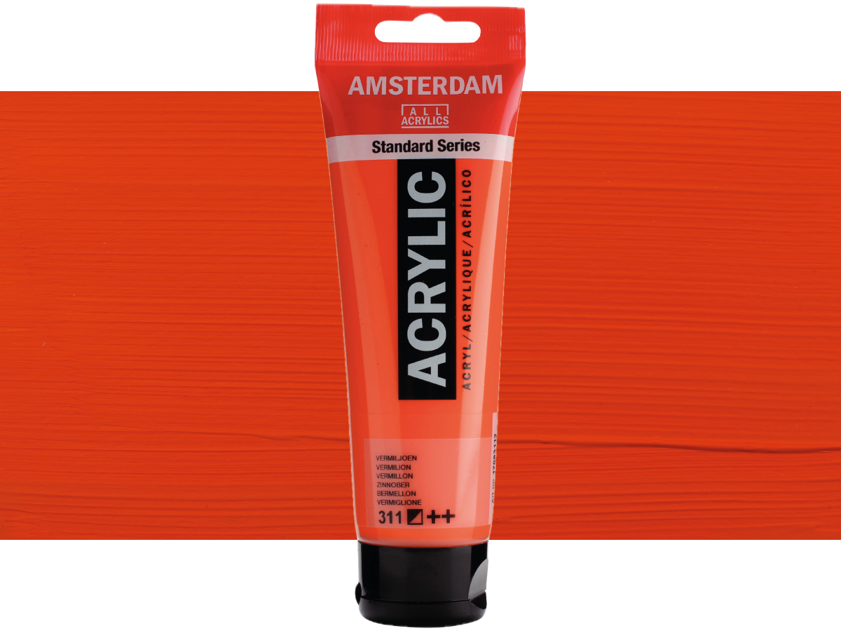 TALENS AMSTERDAM STANDARD ACRYL 120ML 311 ZINNOBER 1