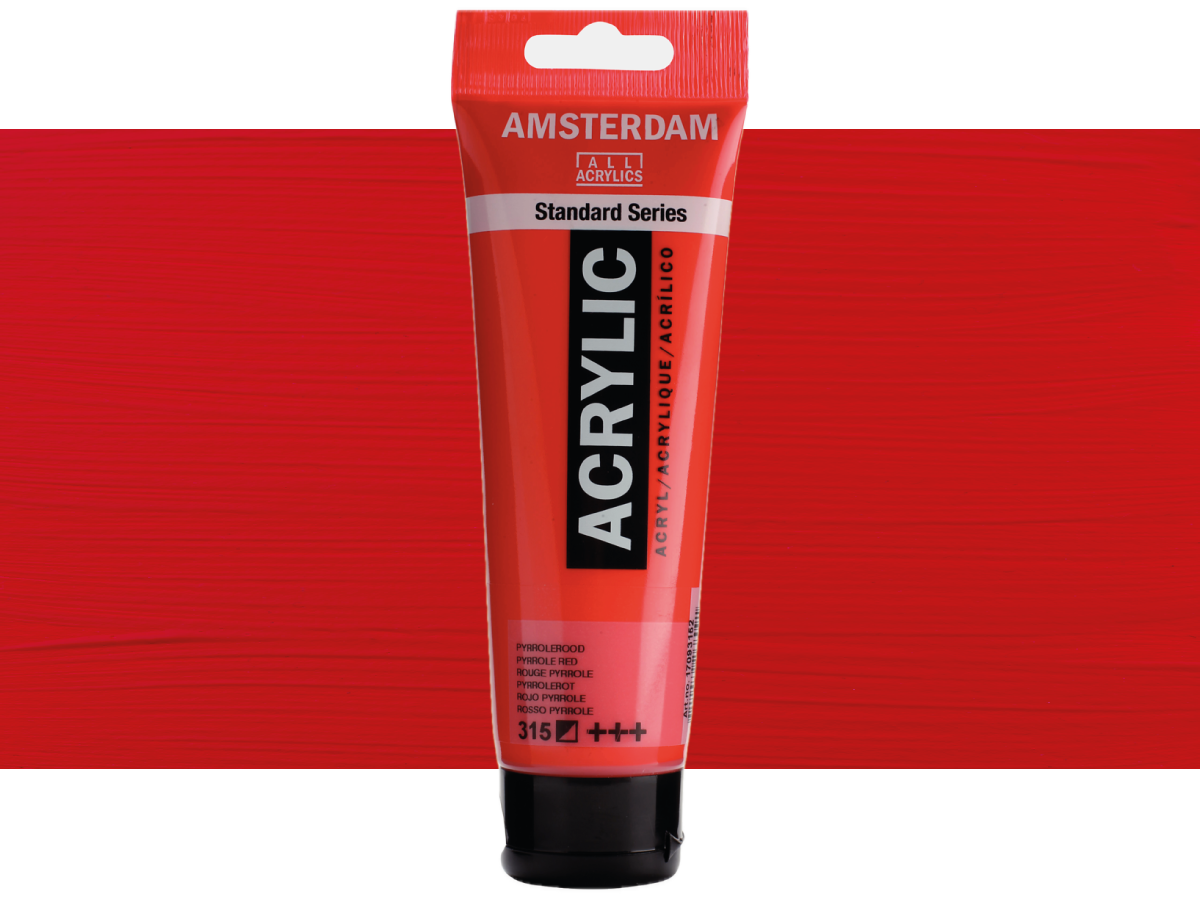 TALENS AMSTERDAM STANDARD ACRYL 120ML 315 PYRROLROT 1
