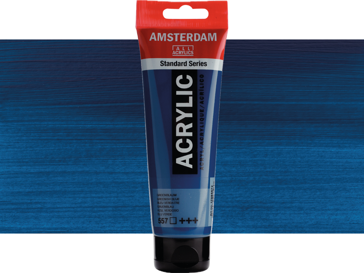TALENS AMSTERDAM STANDARD ACRYL 120ML 557 GRÜNBLAU 1