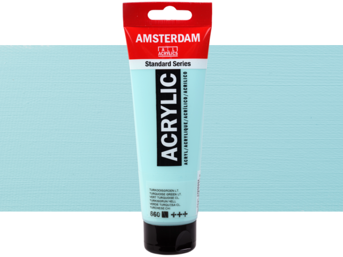 TALENS AMSTERDAM STANDARD ACRY 120ML 660 TÜRKIS GRÜN HELL 1