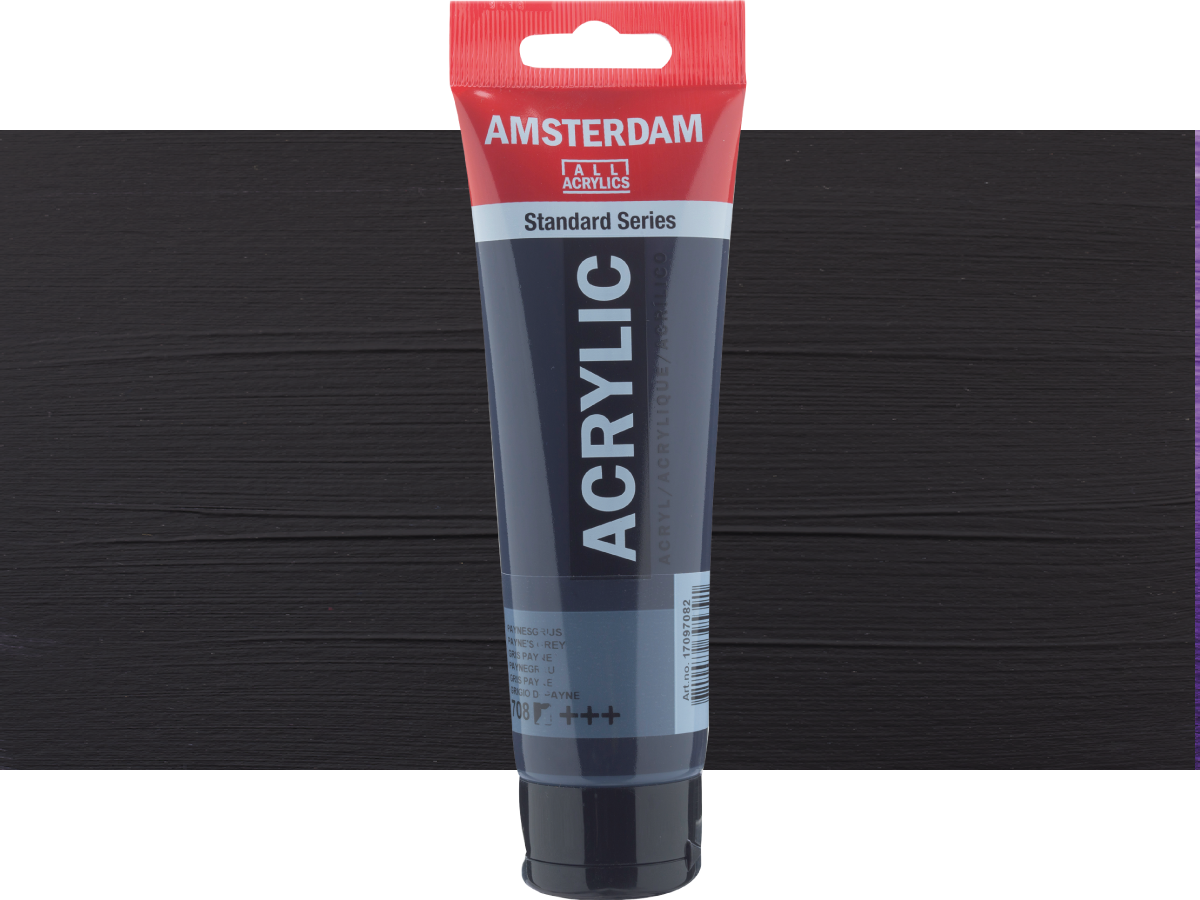 TALENS AMSTERDAM STANDARD ACRYL 120ML 708 PAYNES GRAU 1
