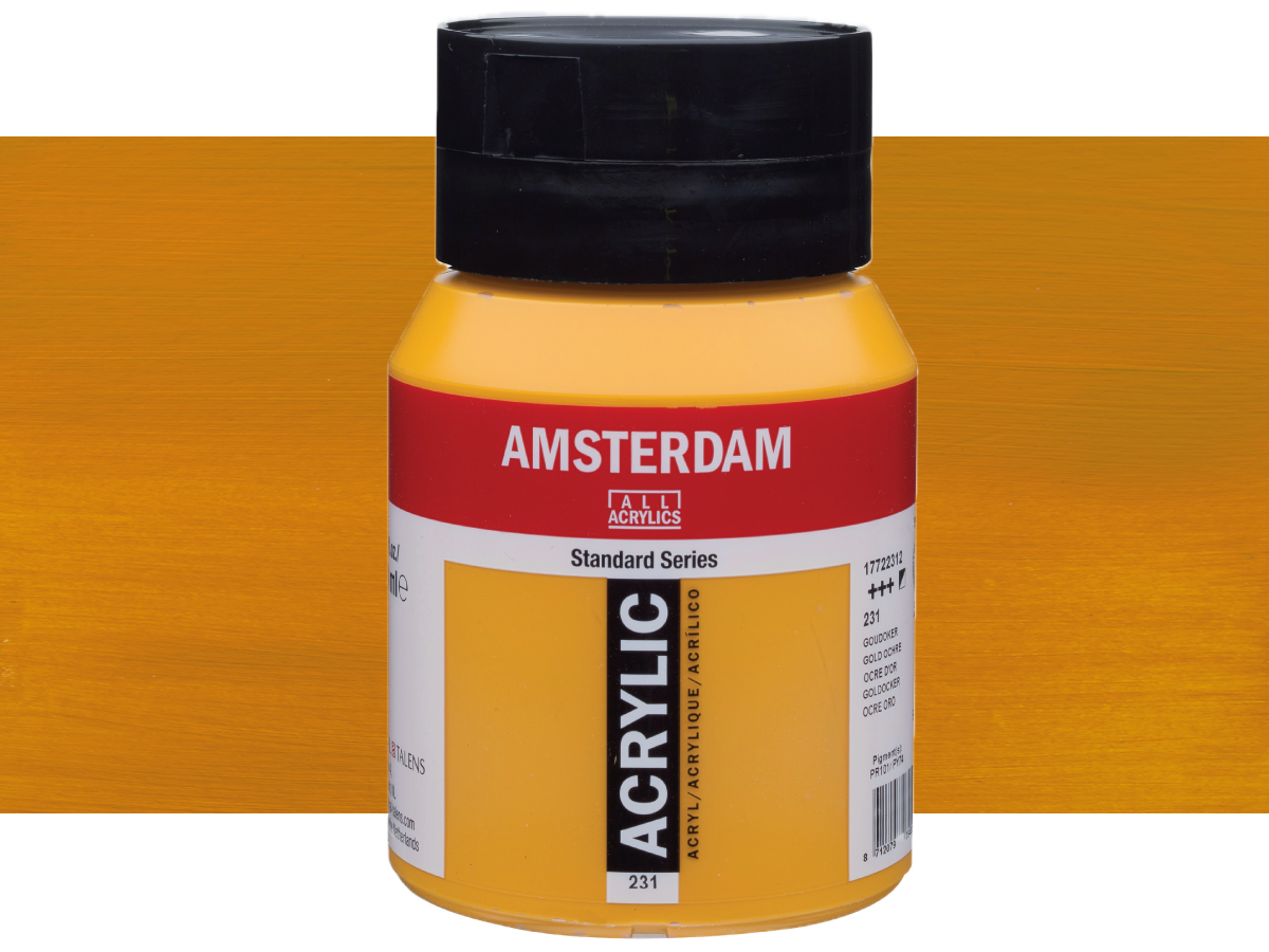 TALENS AMSTERDAM STANDARD ACRYL 500ML GOLD OCKER 231 1
