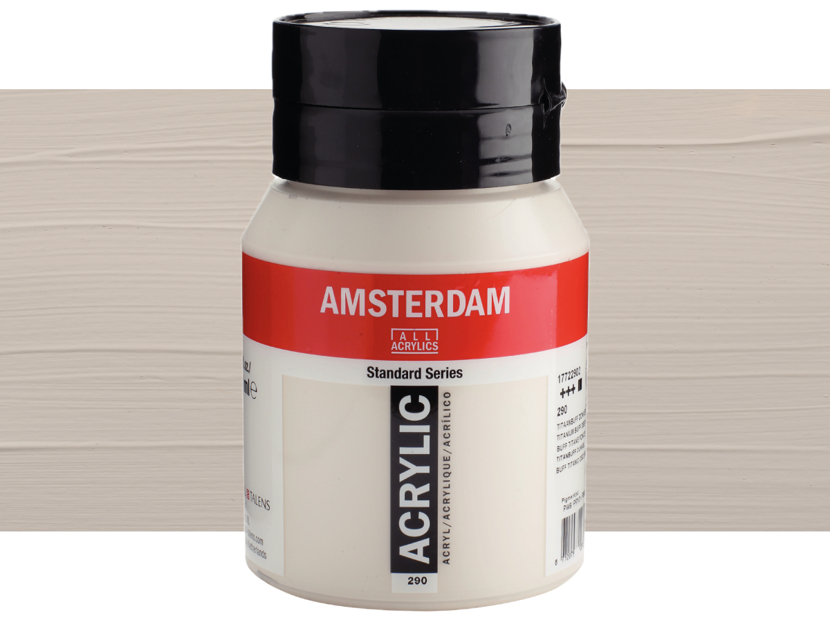 TALENS AMSTERDAM STANDARD ACRYL 500ML 290 TITANBUFF DUNKEL 1