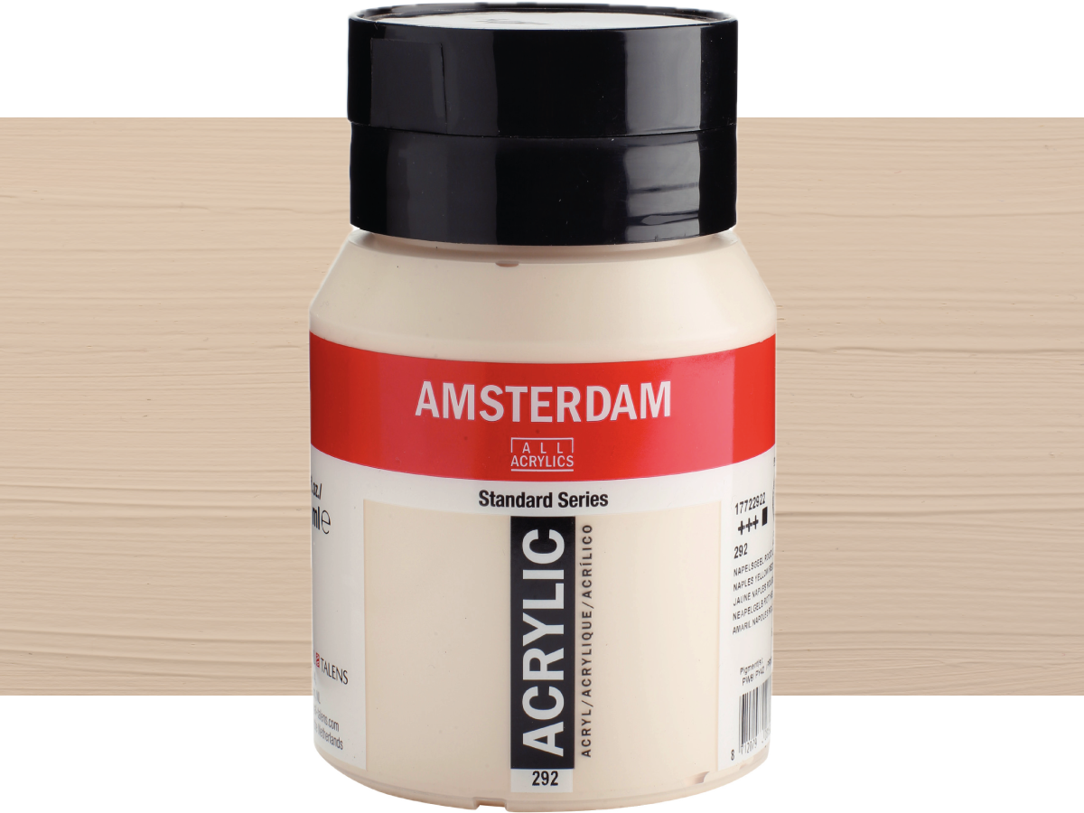 TALENS AMSTERDAM STANDARD ACRYL 500ML 292 NEAPELGELBROT HELL 1