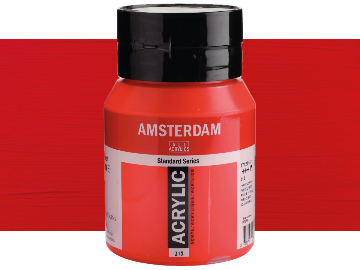 TALENS AMSTERDAM STANDARD ACRYL 500ML 315 PYRROLROT 1