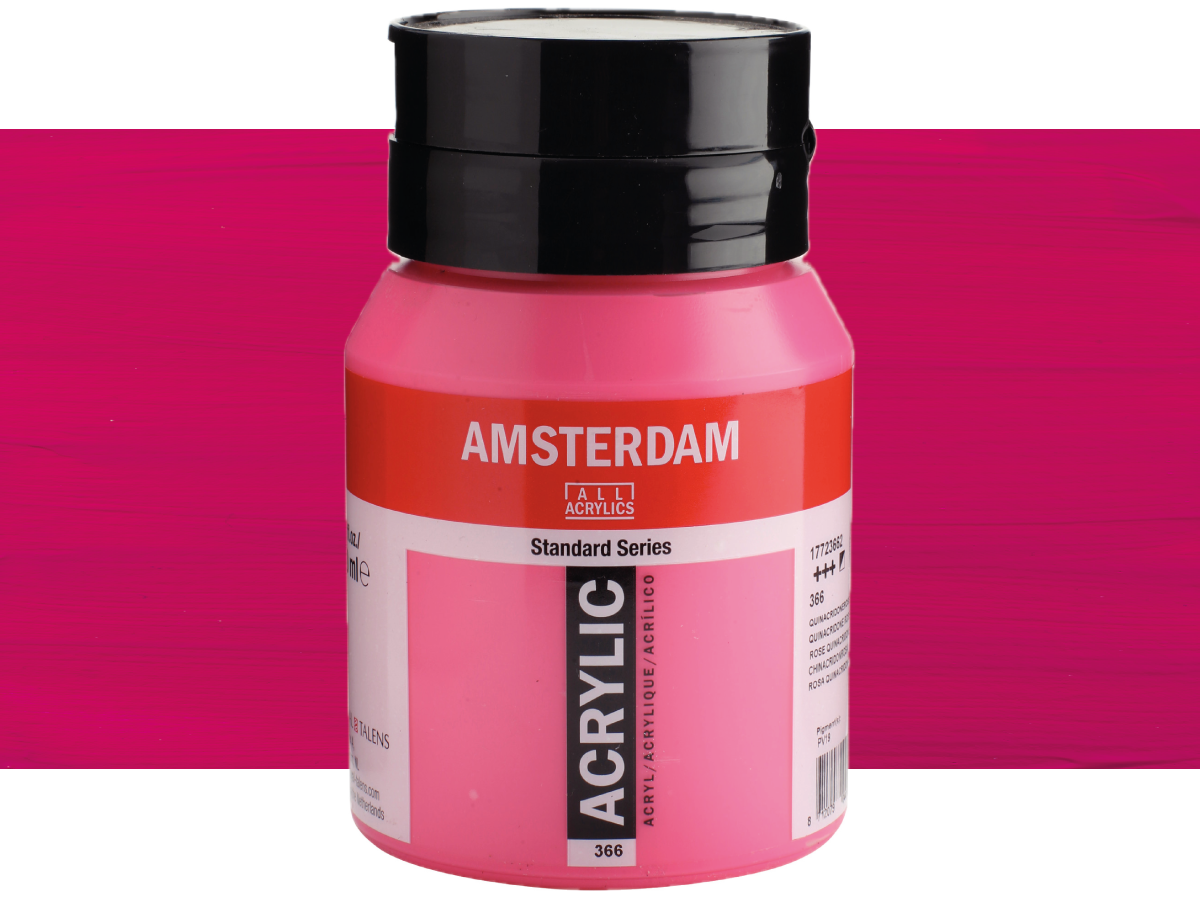 TALENS AMSTERDAM STANDARD ACRYL 500ML 366 CHINACRIDONROSA 1