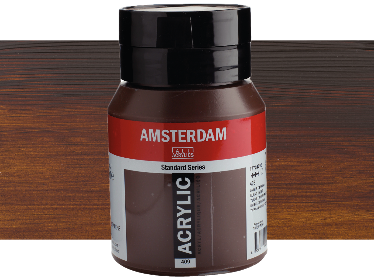 TALENS AMSTERDAM STANDARD ACRYL 500ML 409 UMBRA GEBRANNT 1
