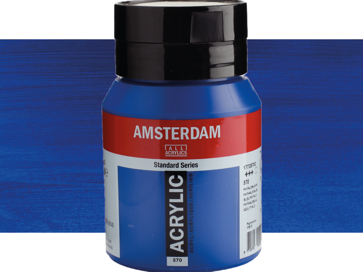 TALENS AMSTERDAM STANDARD ACRYL 500ML 570 PHTHALOBLAU 1
