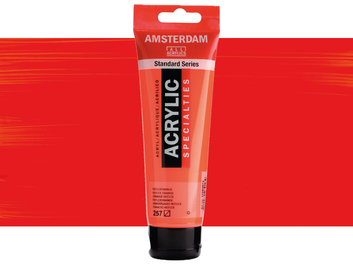 TALENS AMSTERDAM STANDARD ACRYL 120ML 257 REFLEX ORANGE 1