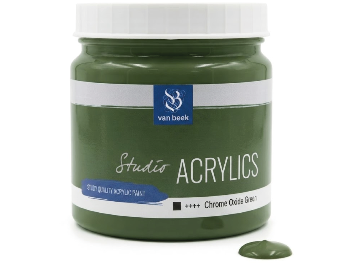 VAN BEEK ACRYL 1000ML 022 S1 CHROMOXIDGRÜN 1