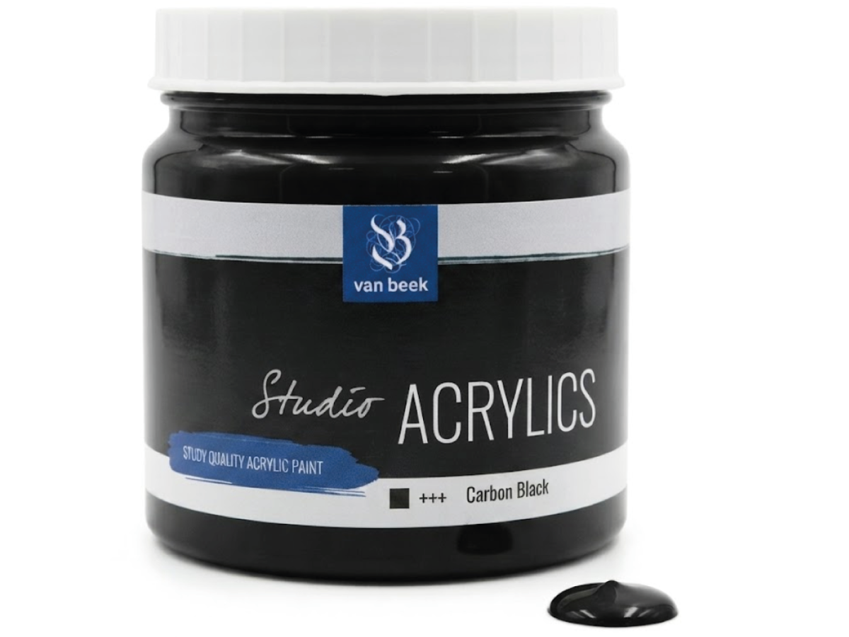 VAN BEEK ACRYL 1000ML 028 S1 CARBONSCHWARZ 1